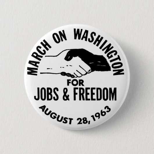 Maart op Washington 1963 Ronde Button 5,7 Cm (Voorkant)