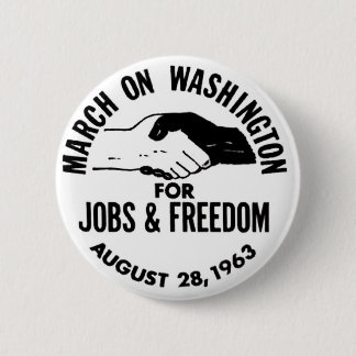 Maart op Washington 1963 Ronde Button 5,7 Cm