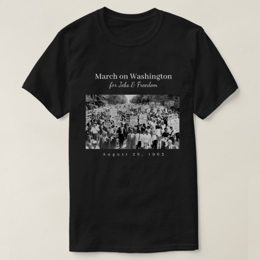 Maart op Washington 1963 T-shirt (Design voorkant)