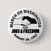 Maart op Washington Ronde Button 5,7 Cm (Voorkant)