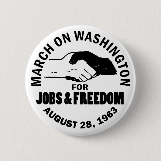 Maart op Washington Ronde Button 5,7 Cm (Voorkant)