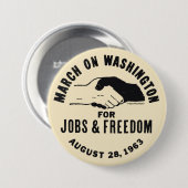 Maart op Washington Ronde Button 7,6 Cm (Voorkant /achterkant)