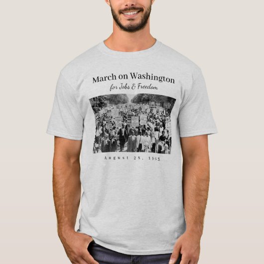 Maart op Washington T-shirt (Voorkant)