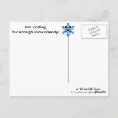 Maart tegen de Boston Blizzards 2015!! Briefkaart (Achterkant)