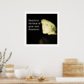 Maart tot Beat of own Drummer Poster (Keuken)