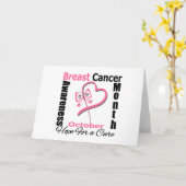 Maart van borstkanker kaart (Gele Bloem)