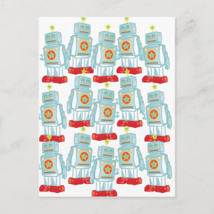 Maart van de robots briefkaart