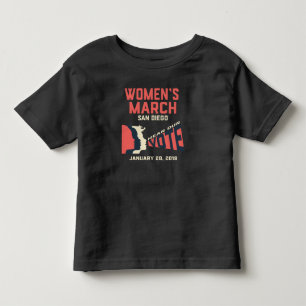 Maart van de vrouw San Diego Officiële Toddler T- Kinder Shirts