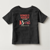 Maart van de vrouw San Diego Officiële Toddler T-s Kinder Shirts (Voorkant)
