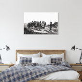 Maart van Miles Standish Canvas Afdruk (Insitu (Slaapkamer))