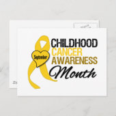 Maart van september 2009 voor kinderkanker briefkaart (Voorkant / Achterkant)