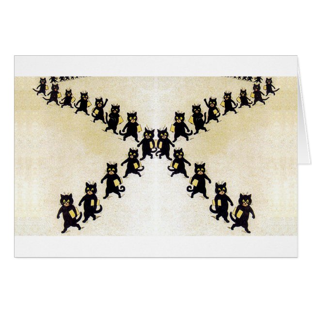 Maart van zwarte katten, Louis Wain (Voorkant Horizontaal)