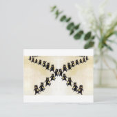 Maart van zwarte katten, Louis Wain Briefkaart (Staand voorkant)