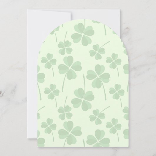 Maart Verjaardag Bull in Clovers Party Uitnodiging (Achterkant)