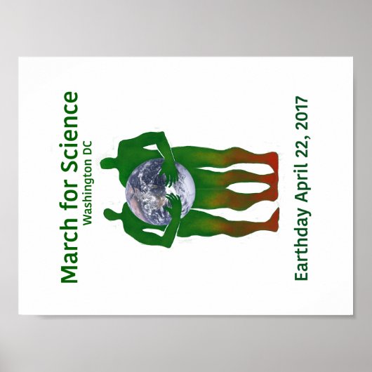 Maart voor het poster Wetenschap (Voorkant)