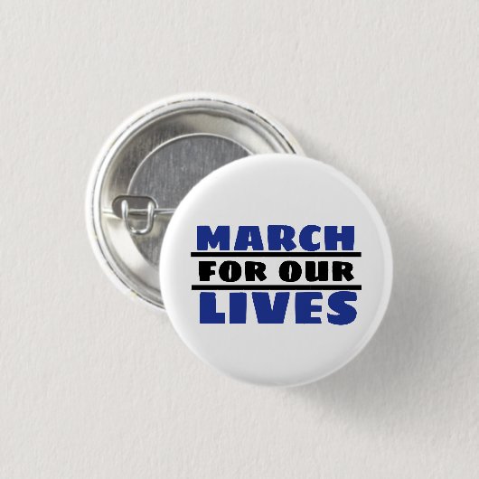 MAART VOOR ONS LEVEN RONDE BUTTON 3,2 CM (Voorkant /achterkant)