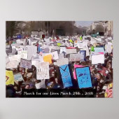 Maart voor ons poster van de Rally van het Pistool (Voorkant)