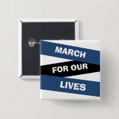 Maart voor onze Lives Activism Button (Voorkant /achterkant)