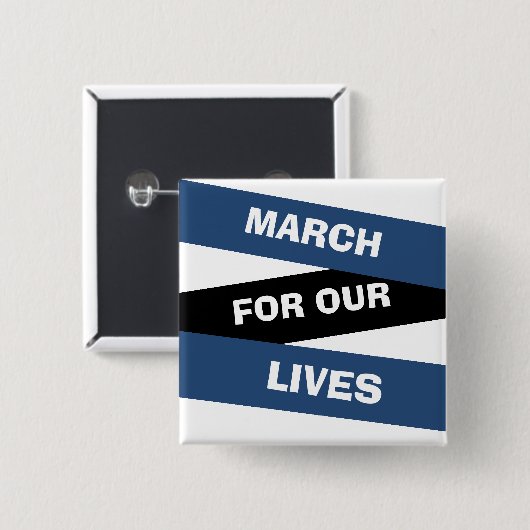 Maart voor onze Lives Activism Button (Voorkant /achterkant)