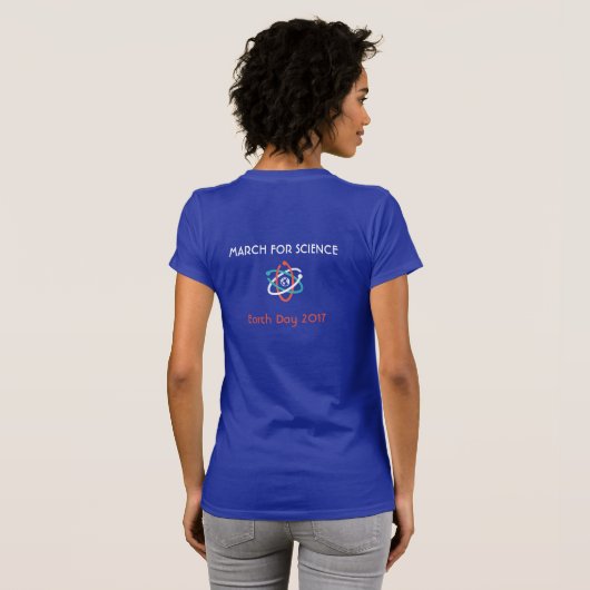 Maart voor Science t-shirt - Moeder Aarde, ik ben  (Achterkant volledig)