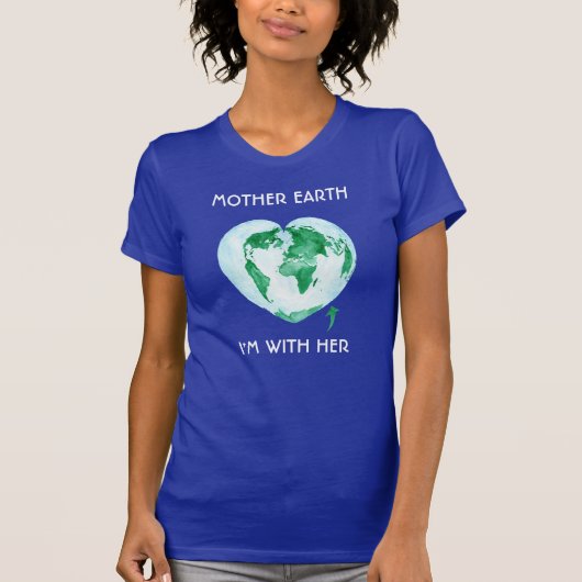 Maart voor Science t-shirt - Moeder Aarde, ik ben  (Voorkant)