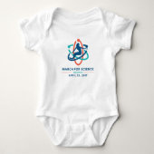 maart voor wetenschap: San Diego - Baby White Romp Romper (Voorkant)