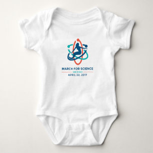 maart voor wetenschap: San Diego - Baby White Romp Romper