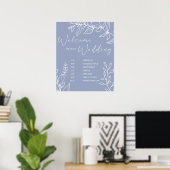 Maartenbloemen Trouwschema Poster (Thuiskantoor)