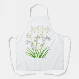 Maarts viooltje en muur sterrenbloem schort