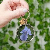Maarts viooltje Iris Bloem Sleutelhanger (Hand)