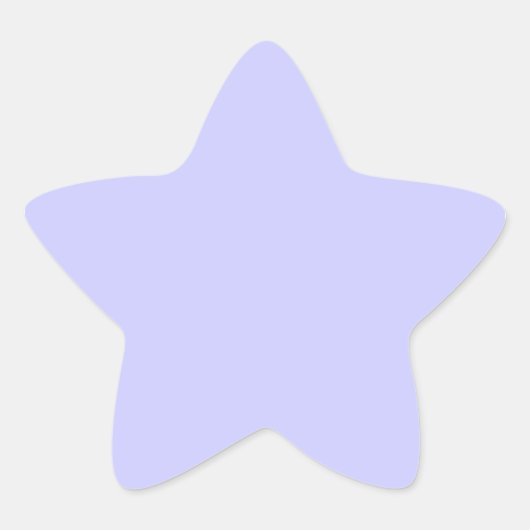 Maarts viooltjesblauw ster sticker (Voorkant)