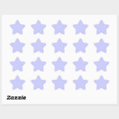 Maarts viooltjesblauw ster sticker (Vel)