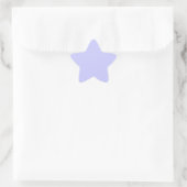 Maarts viooltjesblauw ster sticker (Tas)