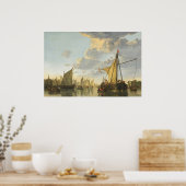 Maas in Dordrecht - Aelbert Cuyp Fine Art Poster (Keuken)
