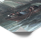 Maas in Dordrecht door Aelbert Cuyp Poster (Hoek)