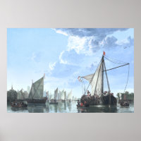 Maas in Dordrecht door Aelbert Cuyp