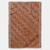 Maas van gekookte en gegolfde koraaljute, rood en  deken (Voorkant Verticaal)