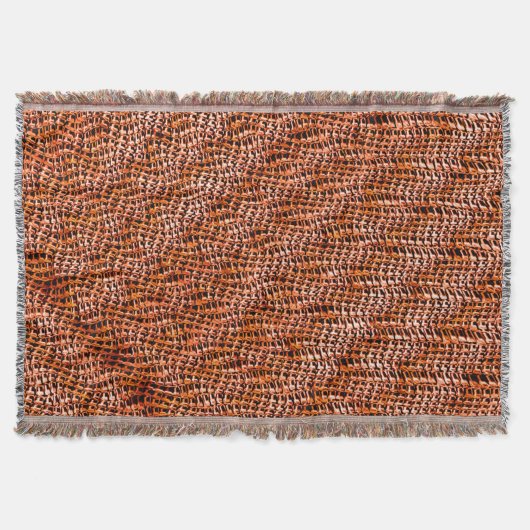 Maas van gekookte en gegolfde koraaljute, rood en  deken (Voorkant)