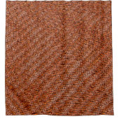 Maas van gekookte en gegolfde koraaljute, rood en  douchegordijn (Voorkant)