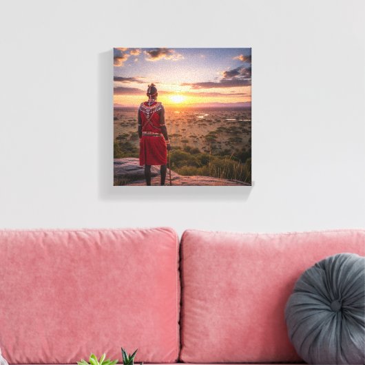Maasai artwork canvas (Insitu (Woonkamer))