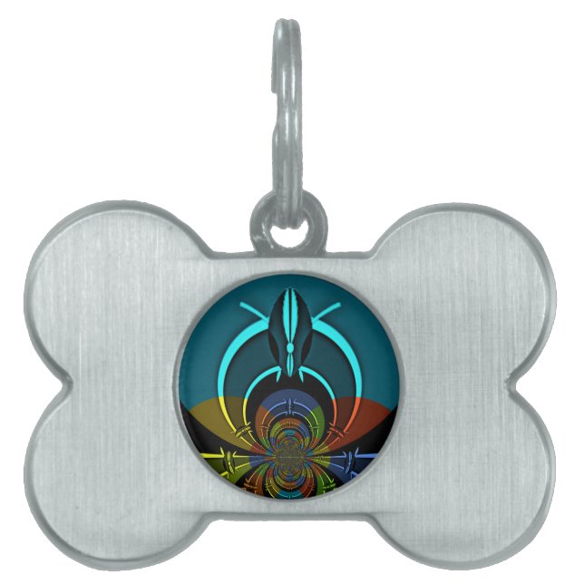 Maasai Colors Hakuna Matata Huisdieren Naamplaatje (voorkant)