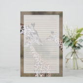 Maasai Giraffe (Giraffe Tippelskirchi) Briefpapier (Staand voorkant)