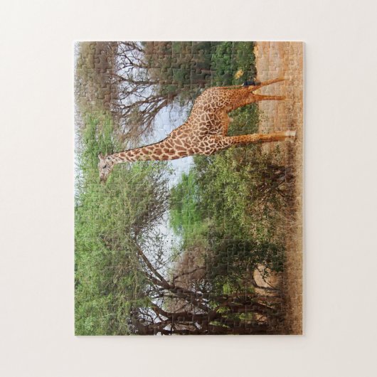 Maasai Giraffe Legpuzzel (Verticaal)
