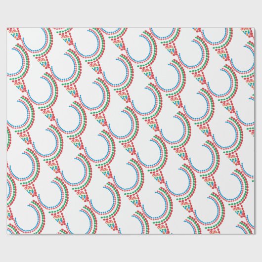 Maasai Ketting Cadeaupapier (Vlak)