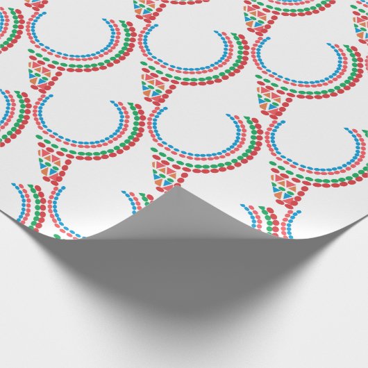 Maasai Ketting Cadeaupapier (Hoek)