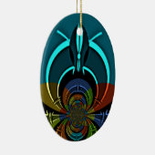Maasai Kleuren Hakuna Matata Keramisch Ornament (Rechts)