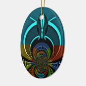 Maasai Kleuren Hakuna Matata Keramisch Ornament (Links)