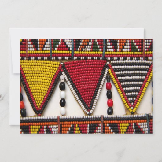 Maasai Kralenwerk Kaart (Voorkant)
