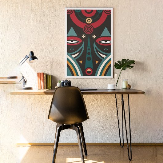 maasai krijger canvas afdruk