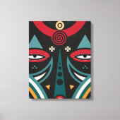 Maasai krijger canvas afdruk (Voorkant)